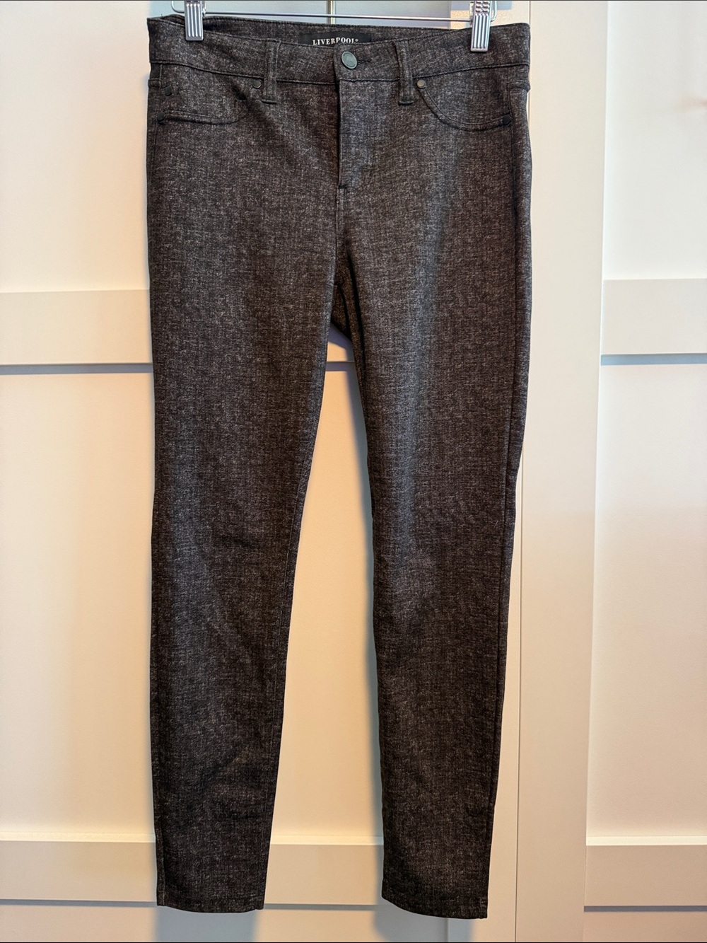 Liverpool Dark Charcoal Skinny Jeans for Women